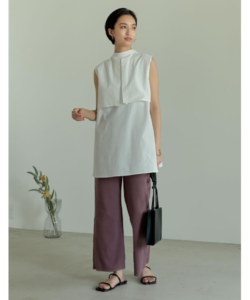 Re:EDIT（リエディ）の「360度ストレッチリブカットキックフレアレギパン（その他パンツ・レディース・ミックスグレー/パープル/ベージュ/キャメル/レッド/ブラック/グリーン/モカ/オフホワイト・AS/AM/LARGE/MEDIUM/SMALL/AL）」の17枚目の写真