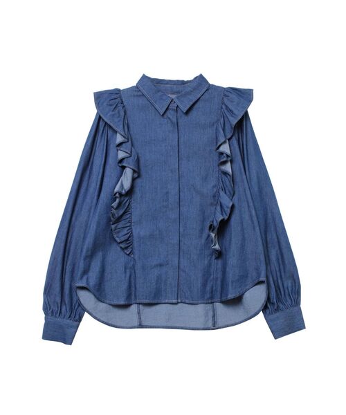 COTORICA（コトリカ）の「【THE DAYZ TOKYO】フリルデニムブラウス（シャツ/ブラウス・レディース・インディゴブルー・SMALL/MEDIUM）」の19枚目の写真