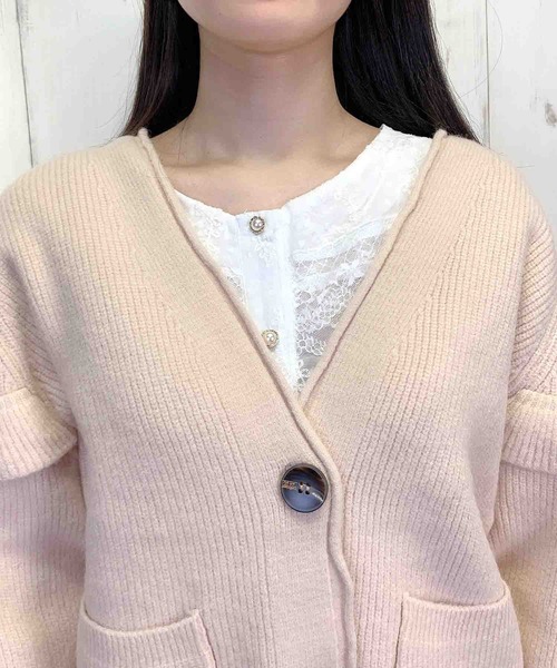 Clice de Paris（クリシェドゥパリス）の「K/袖フリルカーデ（カーディガン/ボレロ・レディース・ベージュ/ブルー・ONESIZE）」の10枚目の写真
