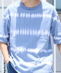 ROOP TOKYO by Hayato（ループトウキョウバイハヤト）の「ROOPTOKYO by Hayato cyuu-sen border big tee タイダイ染めボーダー半袖Tee タイダイ柄（Tシャツ/カットソー・レディース）」