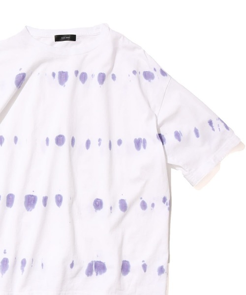 ROOP TOKYO by Hayato(ループトウキョウバイハヤト)の「ROOPTOKYO by Hayato cyuu-sen border big tee タイダイ染めボーダー半袖Tee タイダイ柄(Tシャツ/カットソー・メンズ・ネイビー/ホワイト/グレー・M/L)」の2枚目の写真