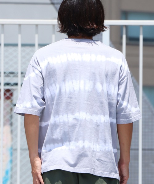 ROOP TOKYO by Hayato(ループトウキョウバイハヤト)の「ROOPTOKYO by Hayato cyuu-sen border big tee タイダイ染めボーダー半袖Tee タイダイ柄(Tシャツ/カットソー・メンズ・ネイビー/ホワイト/グレー・M/L)」の10枚目の写真
