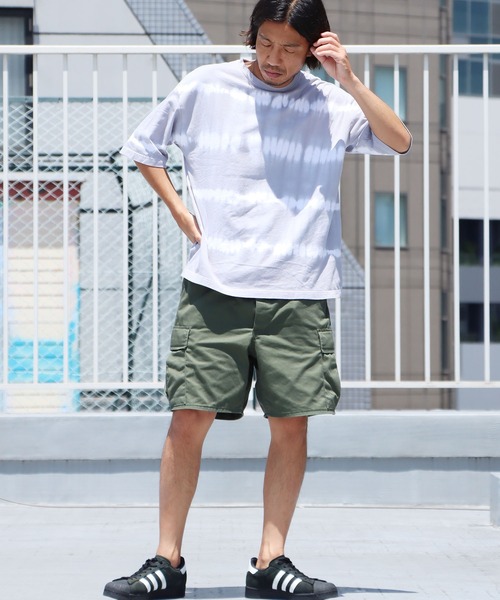 ROOP TOKYO by Hayato(ループトウキョウバイハヤト)の「ROOPTOKYO by Hayato cyuu-sen border big tee タイダイ染めボーダー半袖Tee タイダイ柄(Tシャツ/カットソー・メンズ・ネイビー/ホワイト/グレー・M/L)」の14枚目の写真