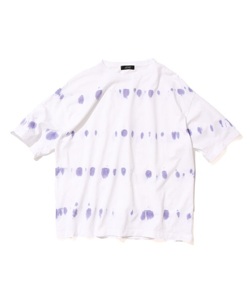 ROOP TOKYO by Hayato(ループトウキョウバイハヤト)の「ROOPTOKYO by Hayato cyuu-sen border big tee タイダイ染めボーダー半袖Tee タイダイ柄(Tシャツ/カットソー・メンズ・ネイビー/ホワイト/グレー・M/L)」の11枚目の写真