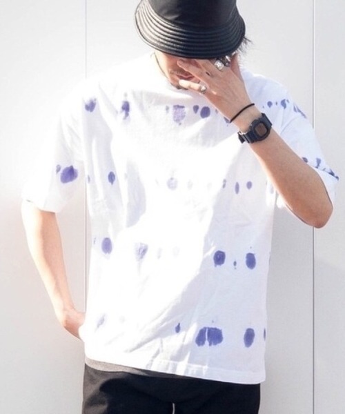 ROOP TOKYO by Hayato(ループトウキョウバイハヤト)の「ROOPTOKYO by Hayato cyuu-sen border big tee タイダイ染めボーダー半袖Tee タイダイ柄(Tシャツ/カットソー・メンズ・ネイビー/ホワイト/グレー・M/L)」の19枚目の写真