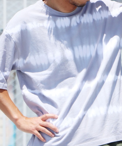 ROOP TOKYO by Hayato(ループトウキョウバイハヤト)の「ROOPTOKYO by Hayato cyuu-sen border big tee タイダイ染めボーダー半袖Tee タイダイ柄(Tシャツ/カットソー・メンズ・ネイビー/ホワイト/グレー・M/L)」の22枚目の写真