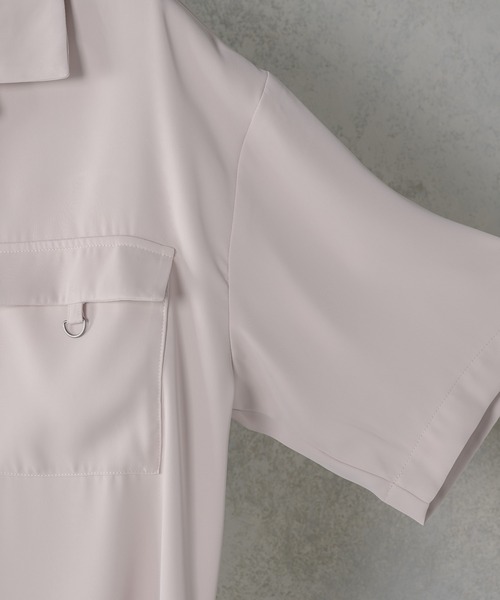 melt.(メルト)の「melt. - Dカンフラップポケットトロミオーバーオープンカラーシャツ(シャツ/ブラウス・メンズ・チャコールグレー/ブルー/グレイッシュベージュ・SMALL/MEDIUM/LARGE)」の18枚目の写真