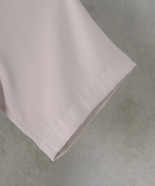 melt.(メルト)の「melt. - Dカンフラップポケットトロミオーバーオープンカラーシャツ(シャツ/ブラウス・メンズ・チャコールグレー/ブルー/グレイッシュベージュ・SMALL/MEDIUM/LARGE)」の6枚目の写真