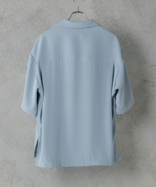 melt.(メルト)の「melt. - Dカンフラップポケットトロミオーバーオープンカラーシャツ(シャツ/ブラウス・メンズ・チャコールグレー/ブルー/グレイッシュベージュ・SMALL/MEDIUM/LARGE)」の19枚目の写真