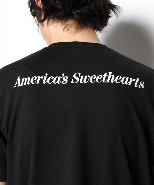 HYSTERIC GLAMOUR(ヒステリックグラマー)の「CL/SWEETHEARTS pt VネックT-SH(Tシャツ/カットソー・メンズ・ホワイト/ピンク/ブラック・SMALL/MEDIUM/LARGE)」の10枚目の写真
