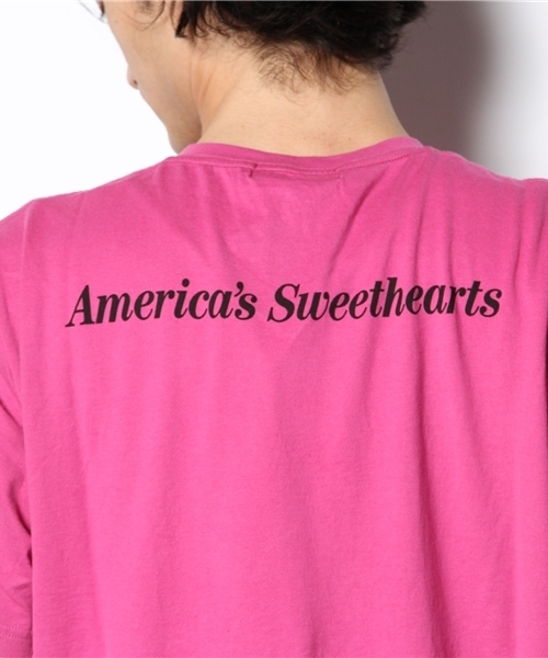 HYSTERIC GLAMOUR(ヒステリックグラマー)の「CL/SWEETHEARTS pt VネックT-SH(Tシャツ/カットソー・メンズ・ホワイト/ピンク/ブラック・SMALL/MEDIUM/LARGE)」の13枚目の写真