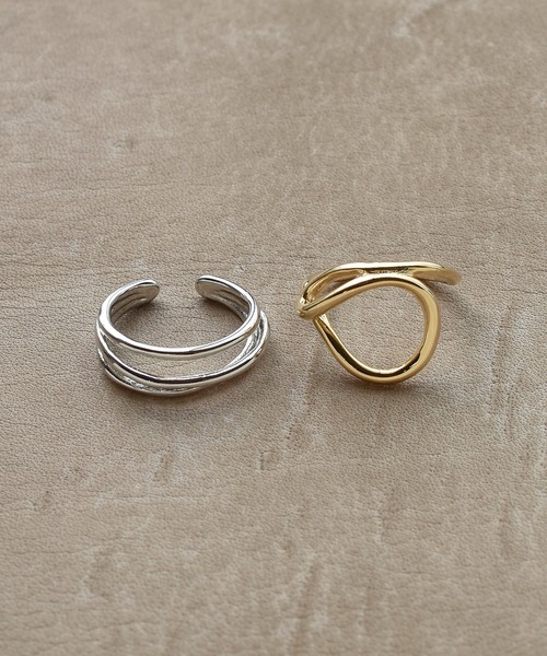 GOLDY(ゴールディ)の「フローリング ライン セット リング(リング・レディース・シルバー/ゴールド/その他1・FREE)」の3枚目の写真