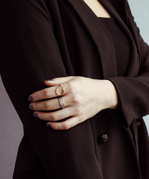 GOLDY(ゴールディ)の「フローリング ライン セット リング(リング・レディース・シルバー/ゴールド/その他1・FREE)」の5枚目の写真