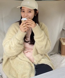 forksy. | 【forksy.】シャギーニットオーバーサイズカーディガン(カーディガン/ボレロ)