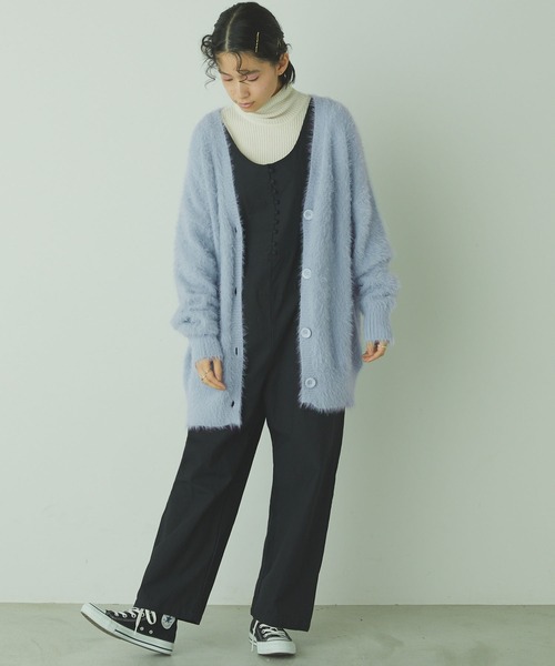 forksy.（フォルクシー）の「【forksy.】シャギーニットオーバーサイズカーディガン（カーディガン/ボレロ・レディース・ブラック/ベージュ/パープル/ブラウン/グレー/カーキ/オレンジ/グリーン/グリーン系その他/ライトイエロー/ライトブルー/ベージュ系その他/ライトグリーン/ブルー/ケリー/オレンジ系その他/ライム/パープル系その他/オレンジ系その他2/アイボリー・FREE）」の13枚目の写真