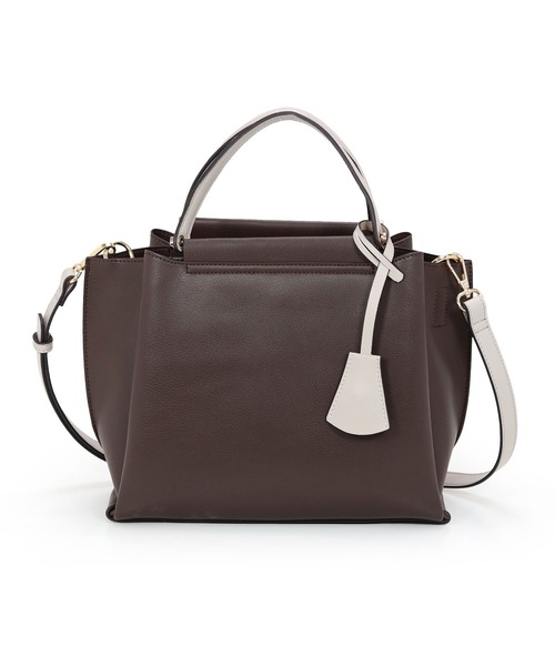 MIAN （ミアン）の「【ドラマ着用 / 詳細動画あり】LILY / 2wayハンドバッグ（ハンドバッグ・レディース・モカ/ピンク/ブラウン/ブラック/グレー/ブルーグリーン/ブラック系その他/ライトベージュ/グレー系その他/アイボリー/ブルー/ダークブラウン・FREE）」の13枚目の写真