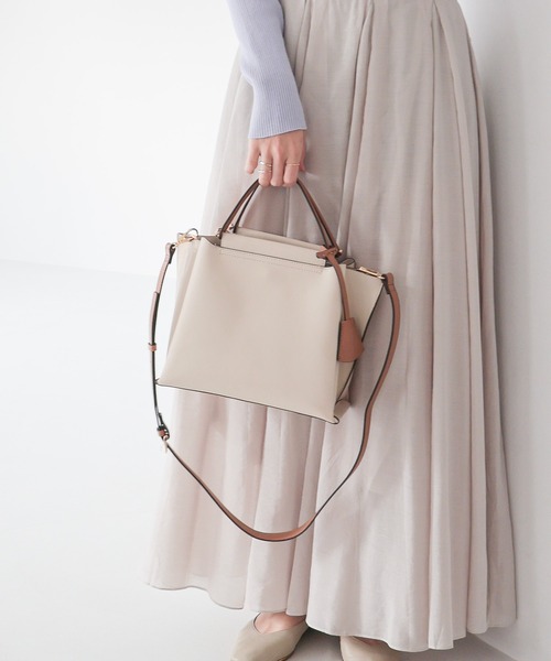 MIAN (ミアン)の「【新色追加 / ドラマ着用】LILY / 2wayハンドバッグ(ハンドバッグ・レディース・モカ/ピンク/ブラウン/ブラック/グレー/ブルーグリーン/ブラック系その他/ライトベージュ/グレー系その他/アイボリー/ブルー/ダークブラウン・FREE)」の19枚目の写真