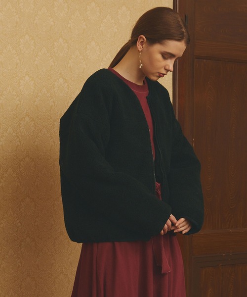 PURIL（ピュリル）の「【PURIL】ボアキルティングリバーシブルジャケット（ブルゾン・レディース・ブラック/アイボリー/モカ・S/M）」の3枚目の写真