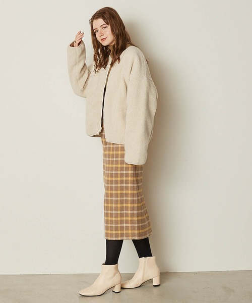 PURIL（ピュリル）の「【PURIL】ボアキルティングリバーシブルジャケット（ブルゾン・レディース・ブラック/アイボリー/モカ・S/M）」の11枚目の写真