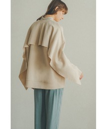 CLANE | CARD BOARD BACK FRILL TOPS(スウェット)