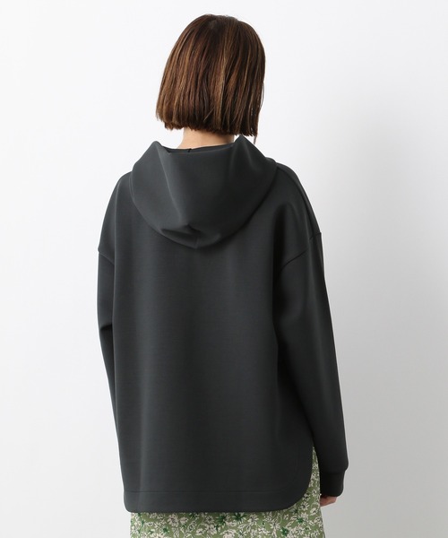 A part by（アパートバイ）の「ボンディングラウンドパーカー　218264（パーカー・レディース・チャコールグレー/ライトブルー/アイボリー・FREE）」の8枚目の写真