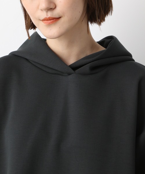 A part by（アパートバイ）の「ボンディングラウンドパーカー　218264（パーカー・レディース・チャコールグレー/ライトブルー/アイボリー・FREE）」の14枚目の写真