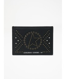 GOLDEN GOOSE（ゴールデングース）の「GOLDEN GOOSE Black Calfskin Card Case with studs（カードケース・メンズ）」