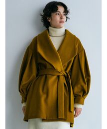 バックタックボリュームスリーブコート