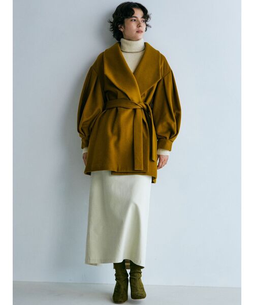 LAGUNAMOON（ラグナムーン）の「バックタックボリュームスリーブコート（その他アウター・レディース・ベージュ/マスタード/バイオレット・FREE）」の18枚目の写真