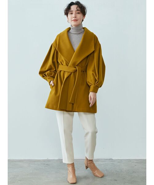 LAGUNAMOON（ラグナムーン）の「バックタックボリュームスリーブコート（その他アウター・レディース・ベージュ/マスタード/バイオレット・FREE）」の13枚目の写真