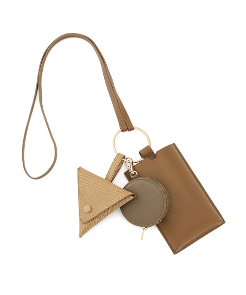 MADEMOISELLE ROPE'(マドモアゼル ロペ)の「メニーウェイガジェットショルダーバッグ(ショルダーバッグ・レディース・ブラック/オリーブ/ピンク系その他・FREE)」の2枚目の写真