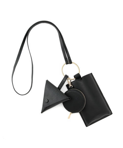 MADEMOISELLE ROPE'(マドモアゼル ロペ)の「メニーウェイガジェットショルダーバッグ(ショルダーバッグ・レディース・ブラック/オリーブ/ピンク系その他・FREE)」の12枚目の写真