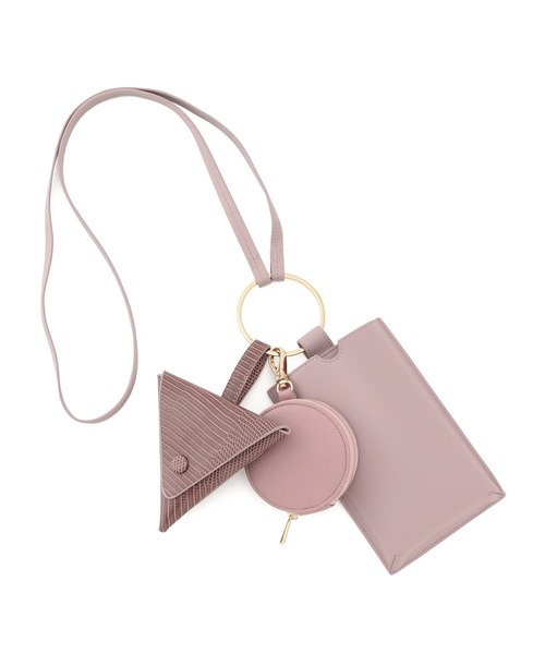 MADEMOISELLE ROPE'(マドモアゼル ロペ)の「メニーウェイガジェットショルダーバッグ(ショルダーバッグ・レディース・ブラック/オリーブ/ピンク系その他・FREE)」の6枚目の写真