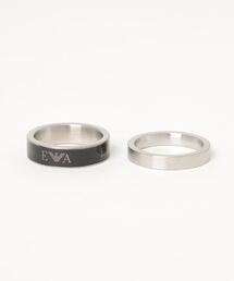 Emporio Armani シルバー カーボン リング エンポリオアルマーニ EMPORIO ARMANI リング RING 指輪
