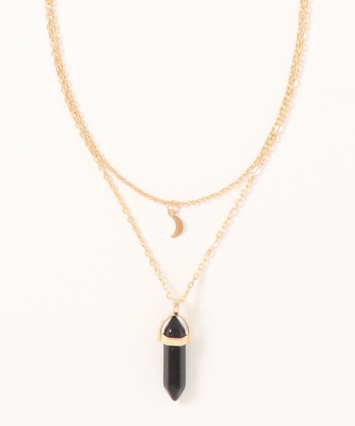 juweel（ユウェル）の「クリスタル×付きモチーフ ゴールド2連ネックレス（ネックレス・レディース・A/B/C/D/E/F/G・FREE）」の7枚目の写真