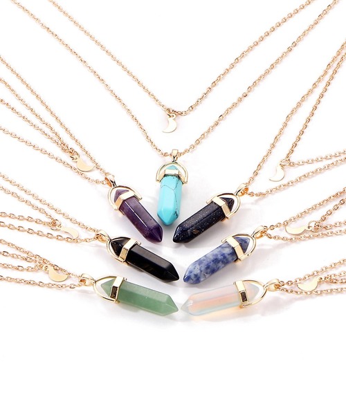 juweel（ユウェル）の「クリスタル×付きモチーフ ゴールド2連ネックレス（ネックレス・レディース・A/B/C/D/E/F/G・FREE）」の14枚目の写真