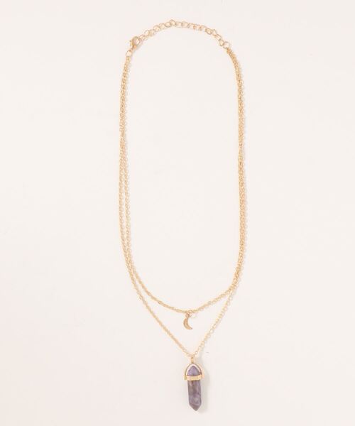 juweel（ユウェル）の「クリスタル×付きモチーフ ゴールド2連ネックレス（ネックレス・レディース・A/B/C/D/E/F/G・FREE）」の12枚目の写真