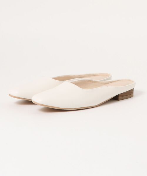 KOBE LETTUCE（コウベレタス）の「スクエアトゥミュール（その他シューズ・レディース・アイボリー/ブラック/ブラウン系その他/ベージュ系その他・LL/M/L/S）」の9枚目の写真