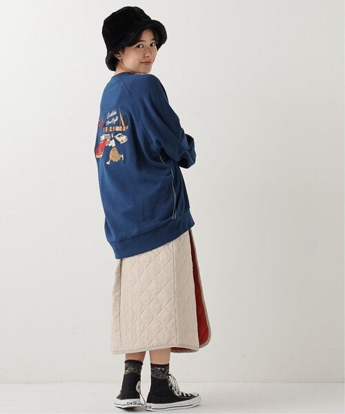 DOUBLE NAME（ダブルネーム）の「OutdoorMovie Night BACK刺繍プルオーバー（Tシャツ/カットソー・レディース・ネイビー/レッド/グリーン/キナリ・FREE）」の17枚目の写真