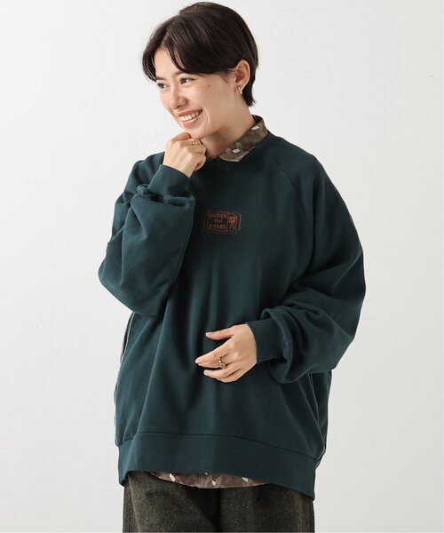 DOUBLE NAME（ダブルネーム）の「OutdoorMovie Night BACK刺繍プルオーバー（Tシャツ/カットソー・レディース・ネイビー/レッド/グリーン/キナリ・FREE）」の5枚目の写真