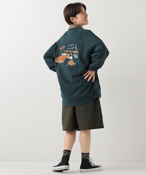 DOUBLE NAME（ダブルネーム）の「OutdoorMovie Night BACK刺繍プルオーバー（Tシャツ/カットソー・レディース・ネイビー/レッド/グリーン/キナリ・FREE）」の19枚目の写真