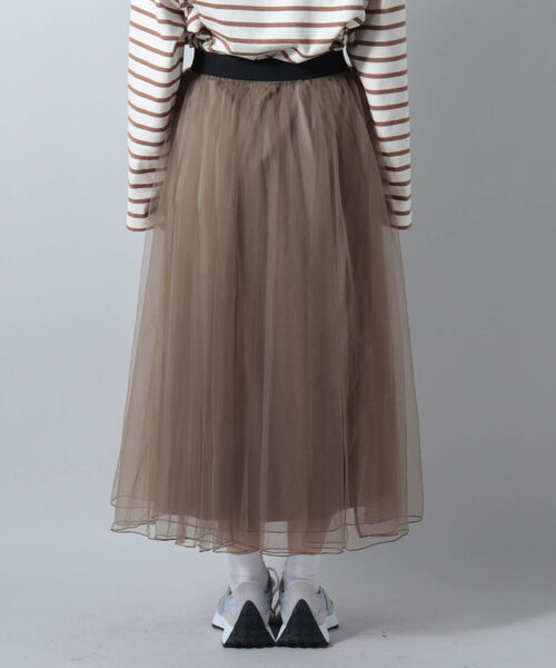 fredy couleur（フレディクルール）の「チュールギャザースカート（スカート・レディース・チャコールグレー/ブラウン・38）」の15枚目の写真