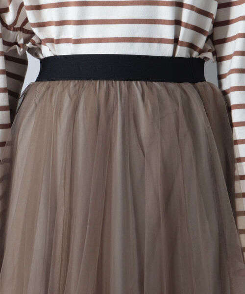 fredy couleur（フレディクルール）の「チュールギャザースカート（スカート・レディース・チャコールグレー/ブラウン・38）」の16枚目の写真