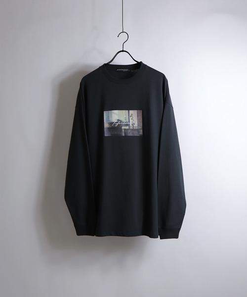 Confirm(コンファーム)の「Confirm / コンファーム BOXロゴ / PALEフォト ビッグプリントロンT(Tシャツ/カットソー・メンズ・チャコールグレー/ブラック/ホワイト/ホワイト系その他/ミント/サックスブルー・M/L)」の4枚目の写真