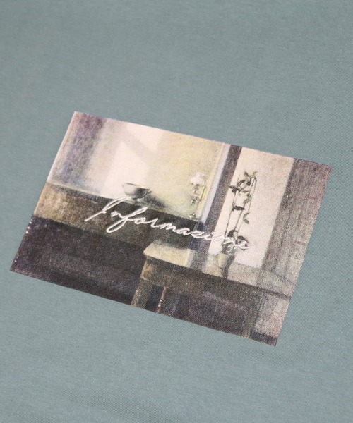 Confirm(コンファーム)の「Confirm / コンファーム BOXロゴ / PALEフォト ビッグプリントロンT(Tシャツ/カットソー・メンズ・チャコールグレー/ブラック/ホワイト/ホワイト系その他/ミント/サックスブルー・M/L)」の9枚目の写真