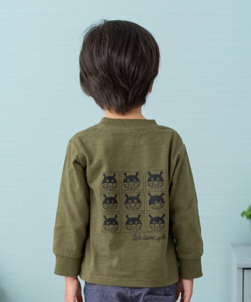ANPANMAN KIDS COLLECTION（アンパンマンキッズコレクション）の「表情いっぱい柄長袖Tシャツ（Tシャツ/カットソー・キッズ・オフホワイト/カーキ・90cm/110cm/100cm/120cm/80ｃｍ）」の3枚目の写真