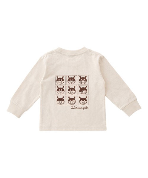 ANPANMAN KIDS COLLECTION（アンパンマンキッズコレクション）の「表情いっぱい柄長袖Tシャツ（Tシャツ/カットソー・キッズ・オフホワイト/カーキ・90cm/110cm/100cm/120cm/80ｃｍ）」の6枚目の写真