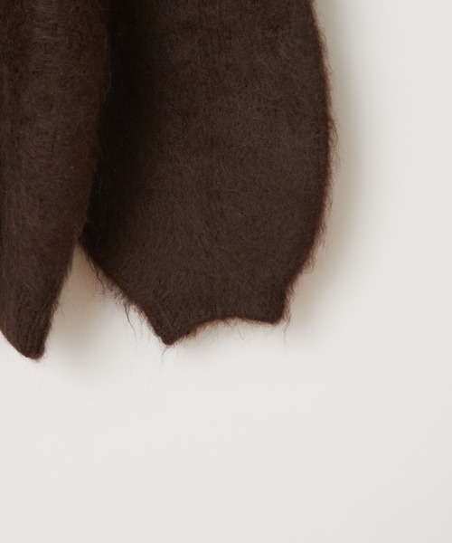 CIAOPANIC（チャオパニック）の「モヘアタッチシャギーカーディガン（カーディガン/ボレロ・レディース・ブラウン/オフホワイト/ライム・FREE）」の16枚目の写真