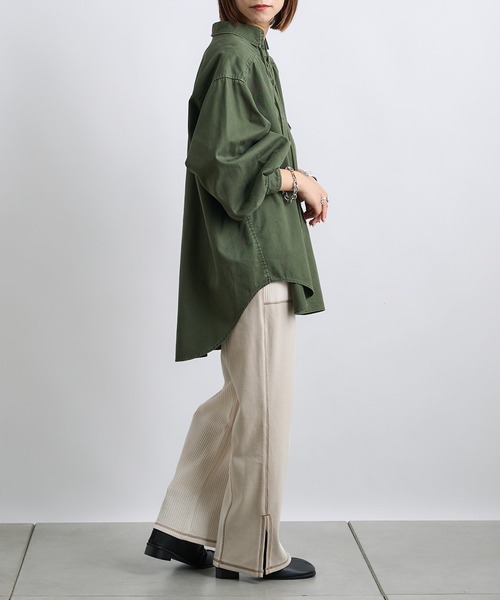 CIAOPANIC TYPY(チャオパニックティピー)の「ワッフル切り替えカットパンツ(その他パンツ・レディース・レッド/ブラック/アイボリー・ONE SIZE)」の11枚目の写真
