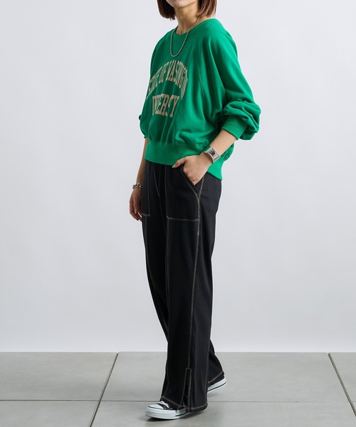 CIAOPANIC TYPY(チャオパニックティピー)の「ワッフル切り替えカットパンツ(その他パンツ・レディース・レッド/ブラック/アイボリー・ONE SIZE)」の17枚目の写真